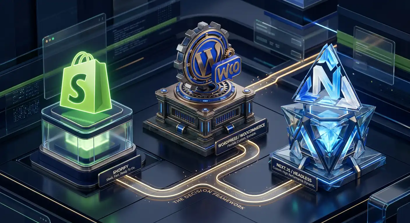 Cover image for: Shopify vs WooCommerce vs Custom Store — Which One is Actually Right for Your Business